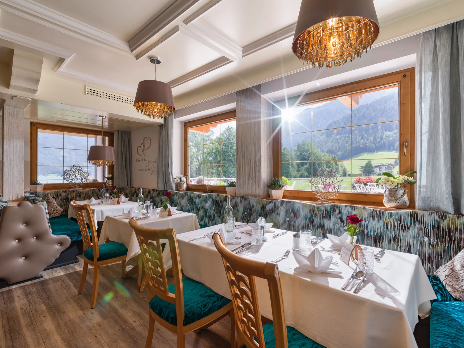 Restaurant im Liebes Caroline mit Abendmenü